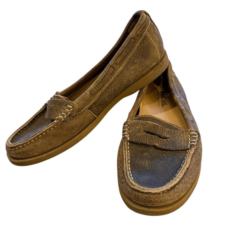 BED|STU Tan Leather Moccasins 7
